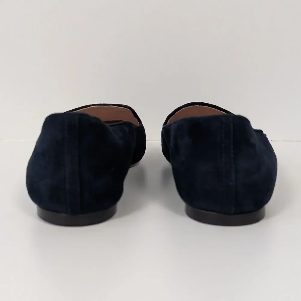J. Crew Blue Suede Loafers Women's 7.5
